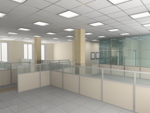 Interior of office premise without furniture